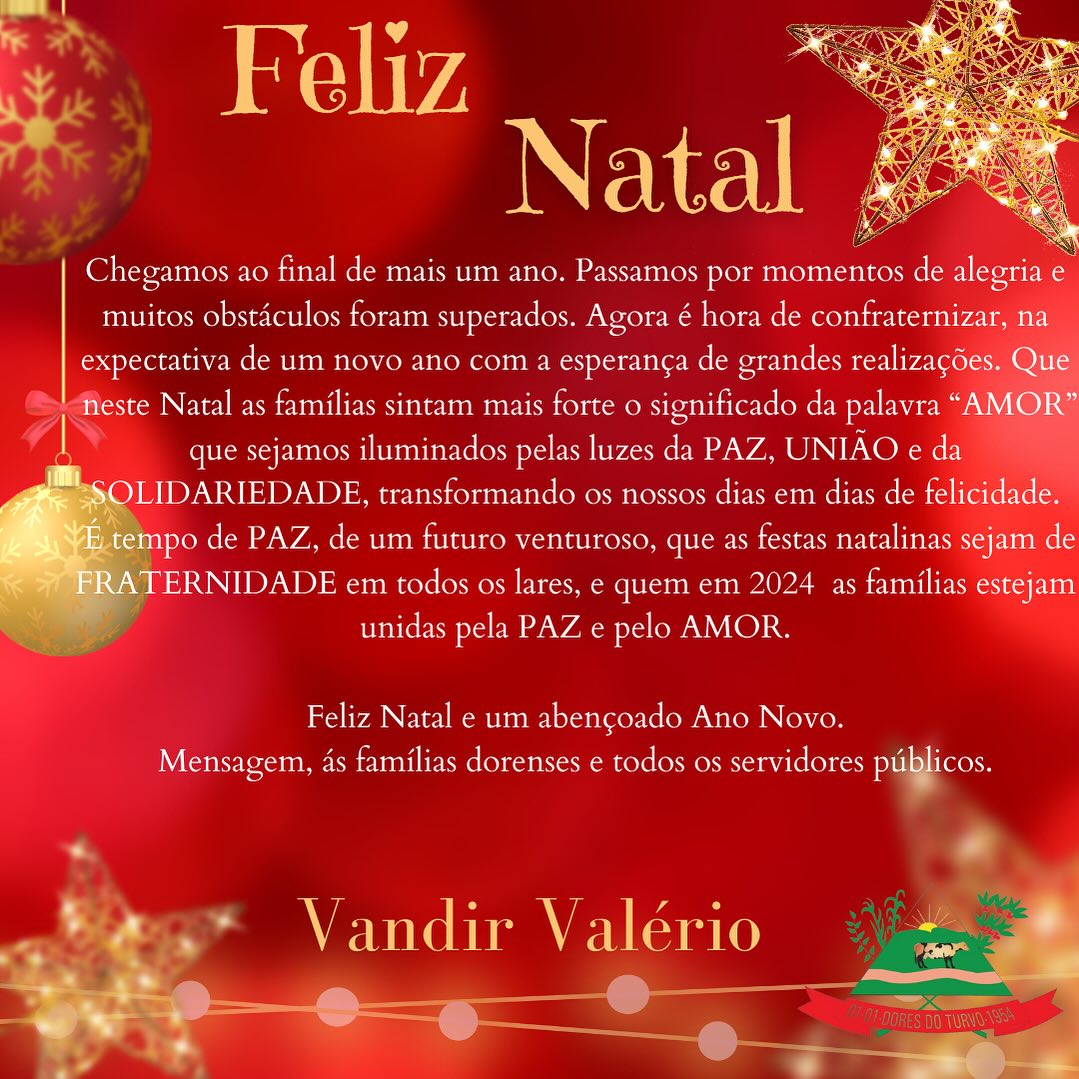 Feliz Natal e um próspero ano novo !!!