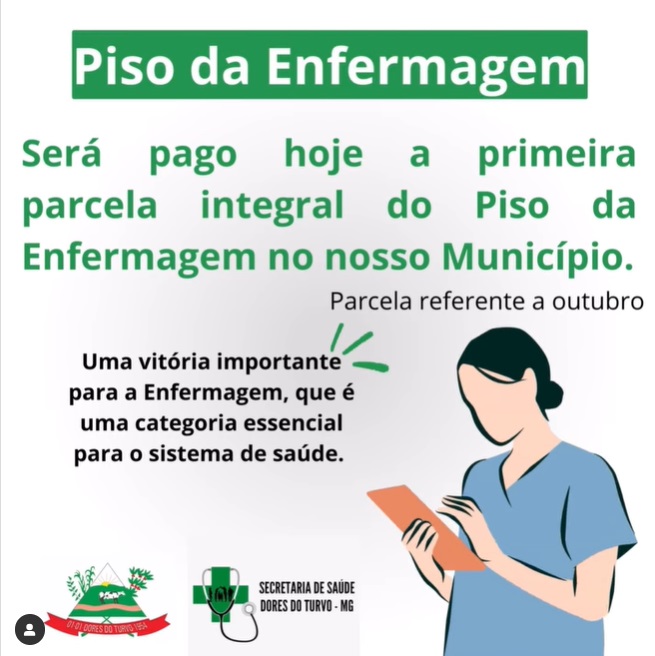 Pagamento da primeira parcela integral do piso da enfermagem!!! 