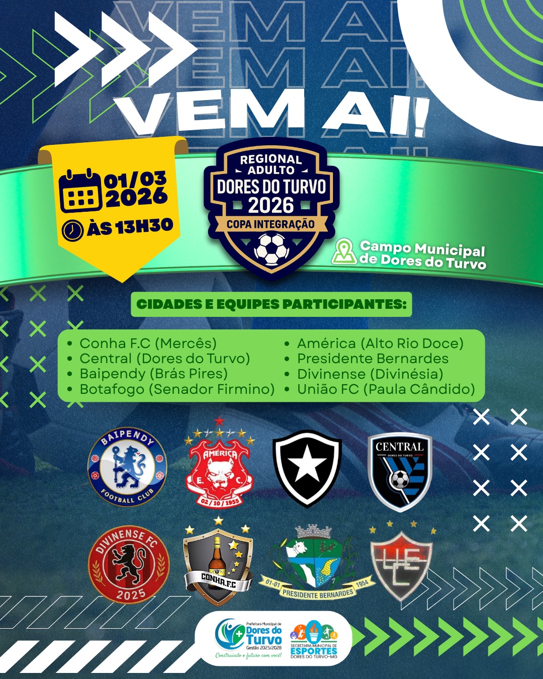 Regional Adulto 2026: Copa Integração – 2ª edição